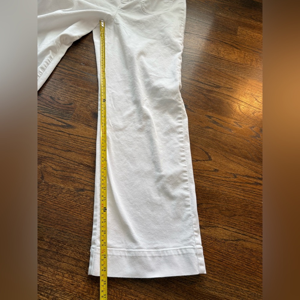 Talbots Classic Jean trousers white wide leg size 12 - Picture 7 of 7